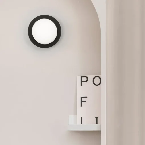 LED wandlamp May IP44, zwart