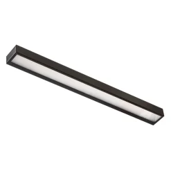 LED wandlamp Mera, breedte 80 cm, zwart, 3000K