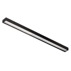 LED wandlamp Mera, breedte 120cm, zwart, 3000K