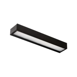 LED wandlamp Mera, breedte 40cm, zwart, 4000K