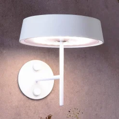 LED wandlamp Miram met accu, dimbaar, wit