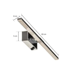 LED wandlamp Miroir 60 cm chroom 4000K