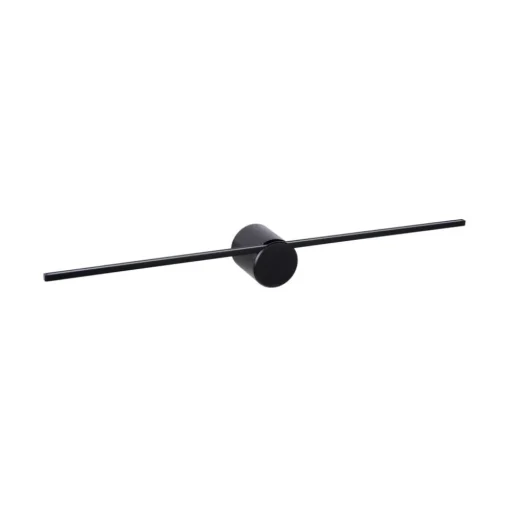 LED wandlamp Mizar, 60 cm, zwart, IP44