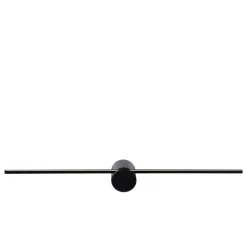 LED wandlamp Mizar, 60 cm, zwart, IP44