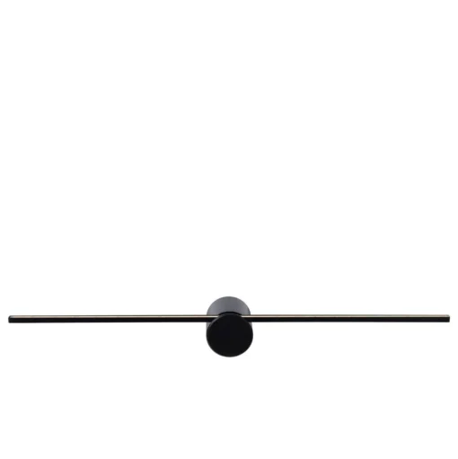 LED wandlamp Mizar, 60 cm, zwart, IP44