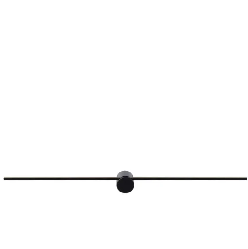 LED wandlamp Mizar, 90 cm, zwart, IP44
