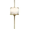 LED wandlamp Mona IP44 55,9cm gepolijst messing