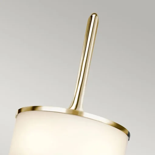 LED wandlamp Mona IP44 55,9cm gepolijst messing
