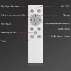 LED wandlamp Muro S, CCT, RGB, dimbaar, zwart