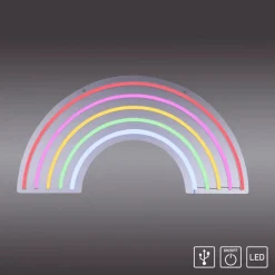 LED wandlamp Neon Rainbow, USB