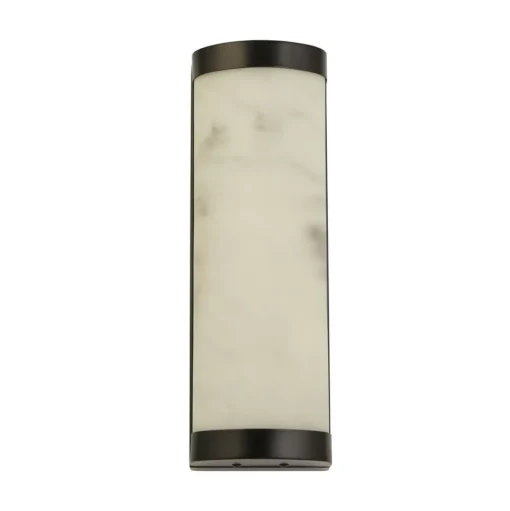 LED wandlamp Nile, hoogte 36 cm, zwart, staal, IP44