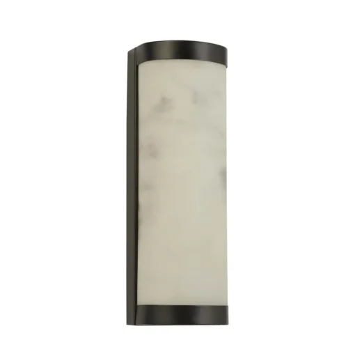 LED wandlamp Nile, hoogte 25 cm, zwart, staal, IP44