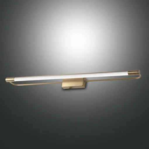 LED wandlamp Rapallo, messing, IP44, 60 cm