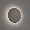 LED wandlamp Raven van leisteen, rond