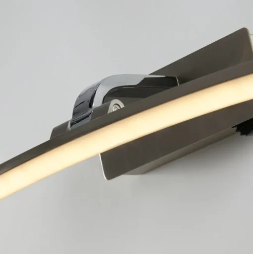 LED wandlamp Santorini, breedte 50 cm, chroom, kantelbaar