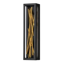 LED wandlamp Styx, zwart, 3.000 K 15 x 61cm