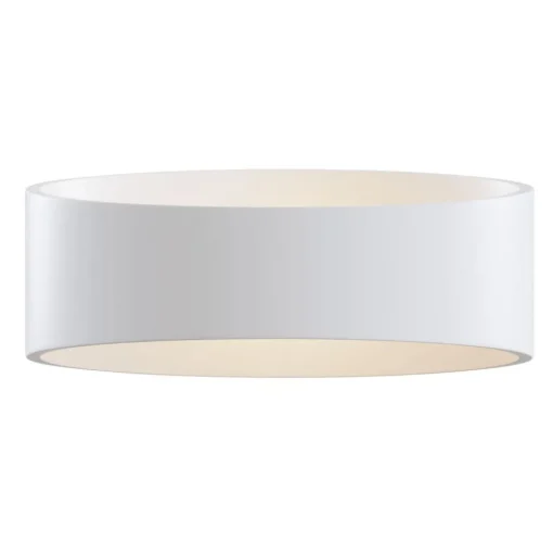 LED wandlamp Trame, ovale vorm in wit