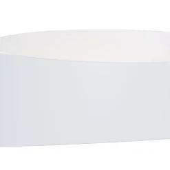 LED wandlamp Trame, ovale vorm in wit