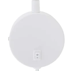 LED wandlamp Tusa, wit, metaal, 45 cm, flexibele arm