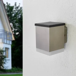 LED wandlamp Tyson hoekig gesatineerd