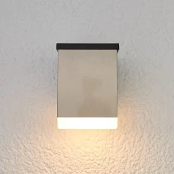 LED wandlamp Tyson hoekig gesatineerd