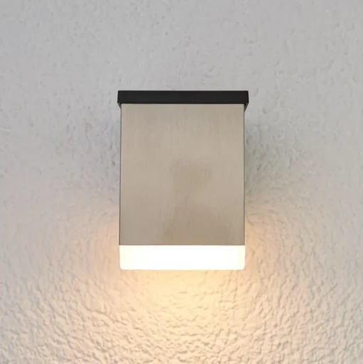 LED wandlamp Tyson hoekig gesatineerd