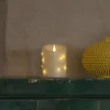 LED waskaars crème Lichtkleur amber Hoogte14cm