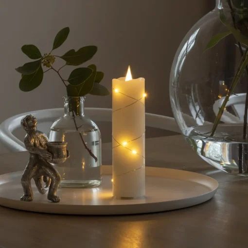 LED waskaars crème lichtkleur amber 17,8 cm