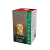 LED waskaars crème Lichtkleur amber Hoogte13cm