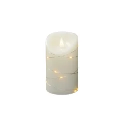 LED waskaars crème Lichtkleur amber Hoogte13cm