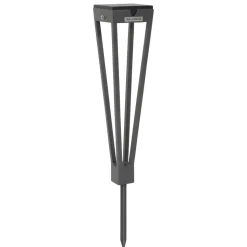 LED zaklamp op zonne-energie Tinka, 52 cm hoog, grijs