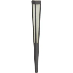 LED zon-energiefakkel Tinka + sensor, 120cm, grijs