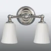 LED-badkamer-wandlamp Huguenot Lake, 2-lamps