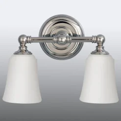 LED-badkamer-wandlamp Huguenot Lake, 2-lamps