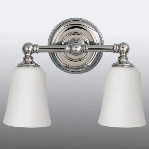 LED-badkamer-wandlamp Huguenot Lake, 2-lamps