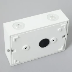 LED-buitenwandlamp Henor in wit met 2 lichtpunten