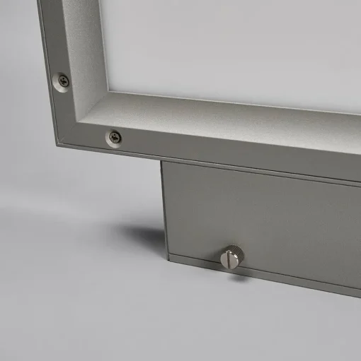 LED-kantoor-wandlamp Rick, grijs, universeel wit