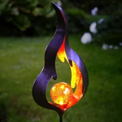 Ledlamp Melilla met grondspies en vlam
