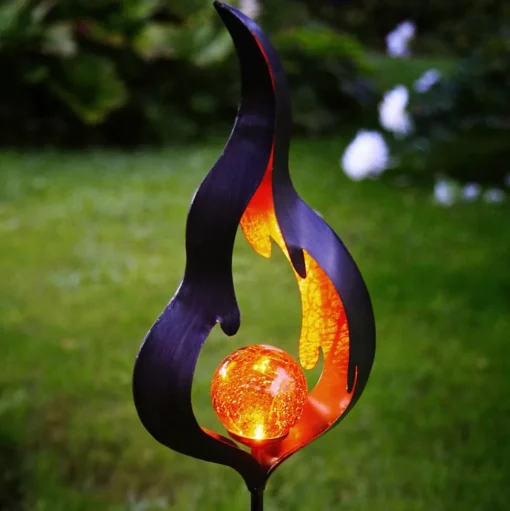 Ledlamp Melilla met grondspies en vlam