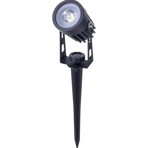 LED-prikspot op zonne-energie SPOTI, zwart, set van 3, IP44