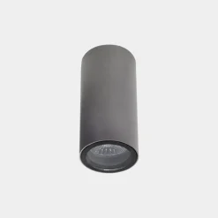 LEDS-C4 Eko buiten plafondlamp, grijs, Ø 6 cm, aluminium