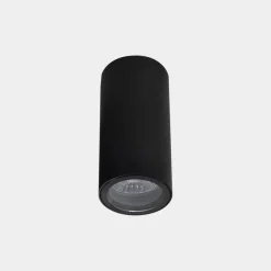 LEDS-C4 Eko buiten plafondlamp, zwart, Ø 6 cm, aluminium