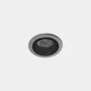 LEDS-C4 Eko inbouwspot, grijs, Ø 7,5 cm, aluminium