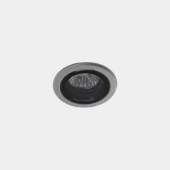 LEDS-C4 Eko inbouwspot, grijs, Ø 7,5 cm, aluminium