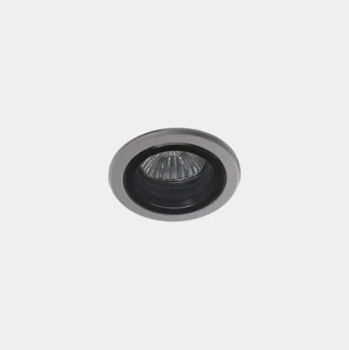 LEDS-C4 Eko inbouwspot, grijs, Ø 7,5 cm, aluminium