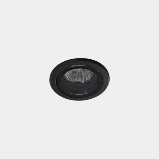 LEDS-C4 Eko inbouwspot, zwart, Ø 7,5 cm, aluminium