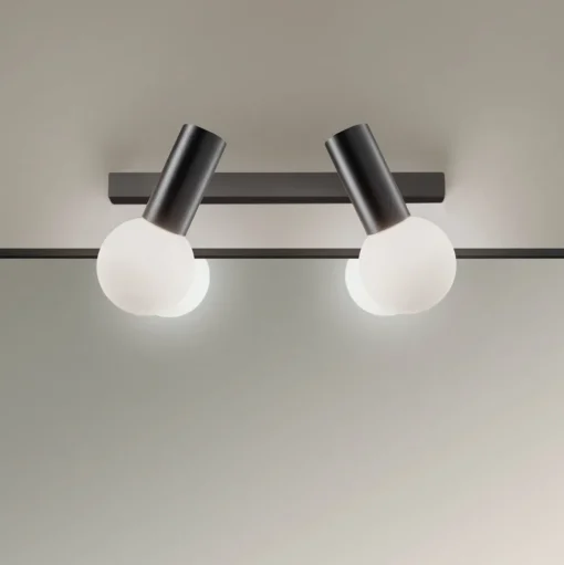 LEDS-C4 Mist badkamer-wandlamp 2-lamps zwart