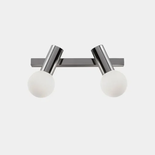 LEDS-C4 Mist badkamer-wandlamp 2-lamps zwart