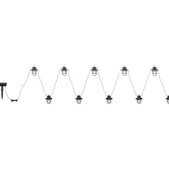 LED-solar-lichtketting 33059F met 10 lantaarns