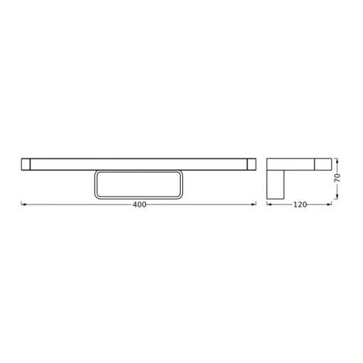 LEDVANCE Bathroom Mirror LED wandlamp chroom
